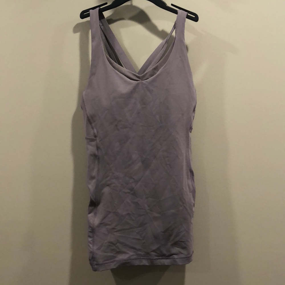 Light purple LuLu Lemon athletic top. Size 10
